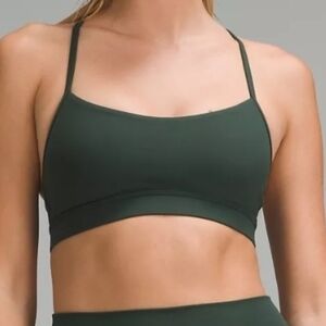 Flow Y Bra NuluLight Support, A–C Cups - Size 8 - Legacy Green